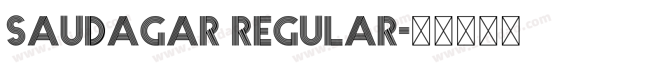 Saudagar Regular字体转换